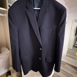 Jos. A. Bank Classic Dark Navy Two-Button Blazer with Gold Buttons